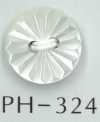 PH324 Bouton Coquillage Haché Géométrique 2 Trous