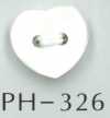 PH326 Bouton Coquillage En Forme De Coeur