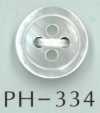 PH334 Bouton en coquillage à bord plat à 4 trous
