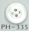 PH335 Bouton en coquille à 4 trous, double rebord