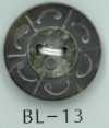 BL-13 Bouton en coquillage naturel à motif, style japonais, à 4 trous