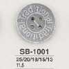 SB1001 Bouton 4 trous en coquille de nacre noire