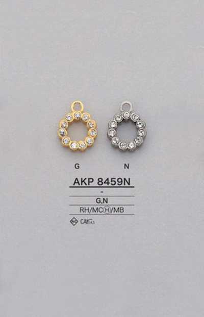 AKP8459N Tirette de fermeture éclair en strass