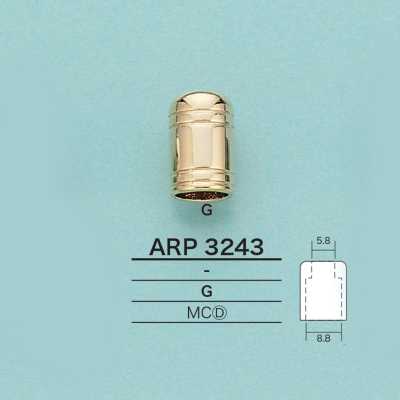 ARP3243 Embout de cordon en forme de tube (finition plaquée)