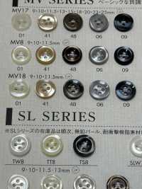 MV18 DAIYA BUTTONS Bouton En Polyester Façon Coquillage DAIYA BUTTON Sous-photo