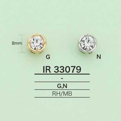 IR33079 Breloque ronde avec strass