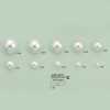 AZP6011 Perles De Style Perle (Demi-ronde)