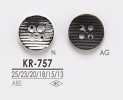 KR757 Bouton en métal à 4 trous