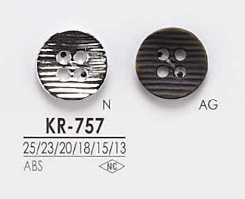 KR757 Bouton en métal à 4 trous