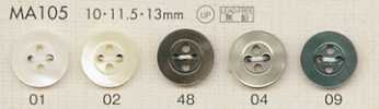 MA105 DAIYA BUTTONS Bouton en polyester aspect nacre