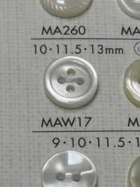 MAW17 DAIYA BUTTONS Bouton En Polyester Façon Coquillage DAIYA BUTTON Sous-photo