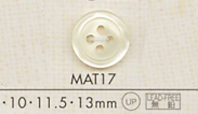 MAT17 DAIYA BUTTONS Bouton en polyester aspect nacre