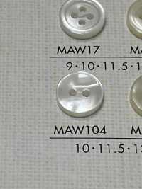 MAW104 DAIYA BUTTONS Bouton En Polyester Façon Coquillage DAIYA BUTTON Sous-photo