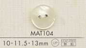 MAT104 DAIYA BUTTONS Bouton en polyester effet coquille