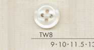 TW8 DAIYA BUTTONS Bouton en polyester effet nacre