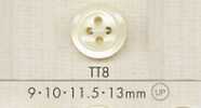 TT8 DAIYA BUTTONS Bouton en polyester aspect nacre