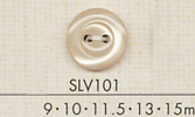 SLV101 DAIYA BUTTONS Bouton en polyester effet coquille