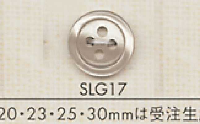 SLG17 DAIYA BUTTONS Bouton en polyester effet coquille