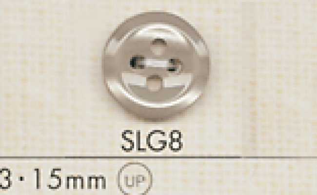 SLG8 DAIYA BUTTONS Bouton en polyester aspect nacre