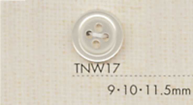 TNW17 DAIYA BUTTONS Bouton en polyester aspect nacre résistant à la chaleur