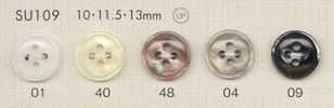 SU109 DAIYA BUTTONS Bouton en polyester effet nacre