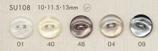 SU108 DAIYA BUTTONS Bouton en polyester aspect nacre
