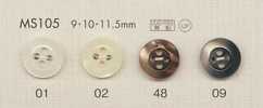 MS105 DAIYA BUTTONS Bouton en polyester aspect nacre