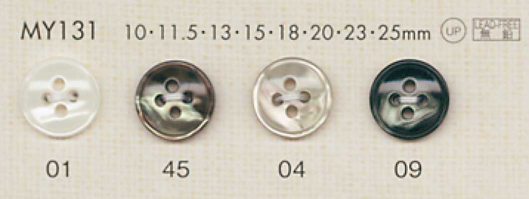 MY131 DAIYA BUTTONS Bouton en polyester aspect nacre