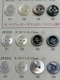 FP200 DAIYA BUTTONS Bouton En Polyester Façon Coquillage DAIYA BUTTON Sous-photo