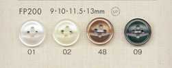 FP200 DAIYA BUTTONS Bouton en polyester aspect nacre