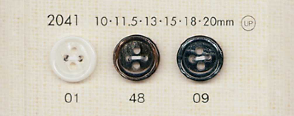 2041 DAIYA BUTTONS Bouton en polyester aspect nacre