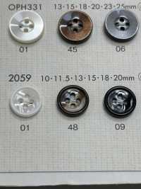 2059 DAIYA BUTTONS Bouton En Polyester Façon Coquillage DAIYA BUTTON Sous-photo