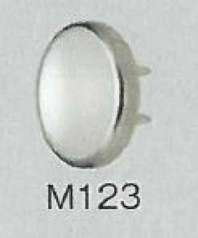 M123 Bouton-pression partie supérieure à tête perle pour vêtements en maille, type standard, 10,5 mm