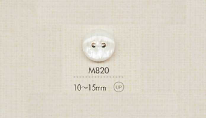 M820 DAIYA BUTTONS Bouton en polyester à 2 trous