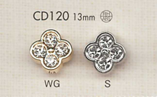 CD120 Bouton bijou en forme de fleur
