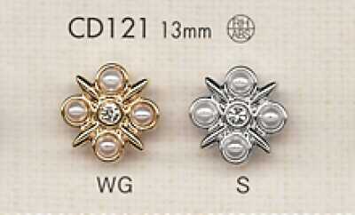 CD121 Bouton bijou en strass