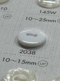 2038 DAIYA BUTTONS Bouton Plat Polyester 2 Trous DAIYA BUTTON Sous-photo