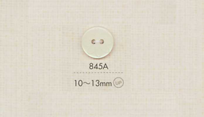 845A DAIYA BUTTONS Bouton plat à 2 trous en polyester (motif floral)