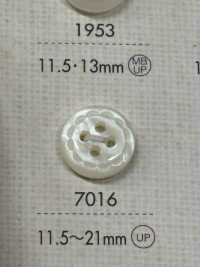 7016 DAIYA BUTTONS Bouton Polyester 4 Trous (Motif Vague) DAIYA BUTTON(DAIYA BUTTON) Sous-photo