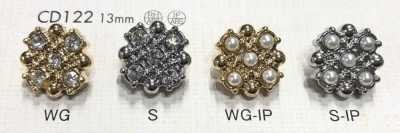 CD122 Bouton bijou en strass