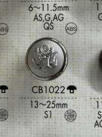 CB1022 Bouton Argenté Pour Veste En Métal DAIYA BUTTON(DAIYA BUTTON) Sous-photo