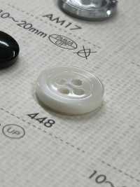448 DAIYA BUTTONS Bouton 4 Trous En Polyester Façon Buffle (Blanc) DAIYA BUTTON(DAIYA BUTTON) Sous-photo
