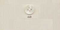 448 DAIYA BUTTONS Bouton en polyester style corne de buffle à quatre trous (blanc)