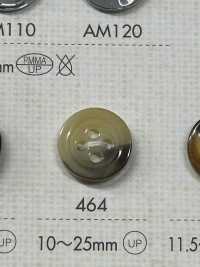 464 DAIYA BUTTONS Bouton Polyester Buffle 4 Trous (Ocre) DAIYA BUTTON Sous-photo