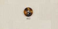 463 DAIYA BUTTONS Bouton en polyester style corne de buffle à quatre trous (marron)