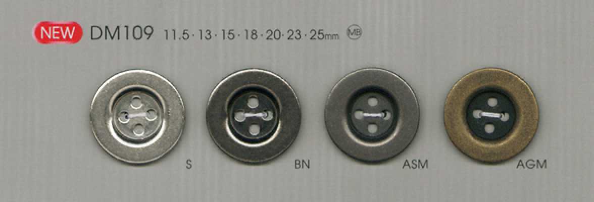 DM109 Bouton métallique simple pour chemises et vestes