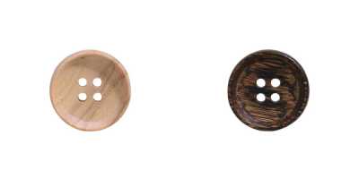 OW7300 Bouton à 4 trous en bois/bois, contreplaqué