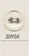309SK Bouton en plastique simple à 2 trous