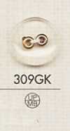 309GK Bouton en plastique simple à deux trous