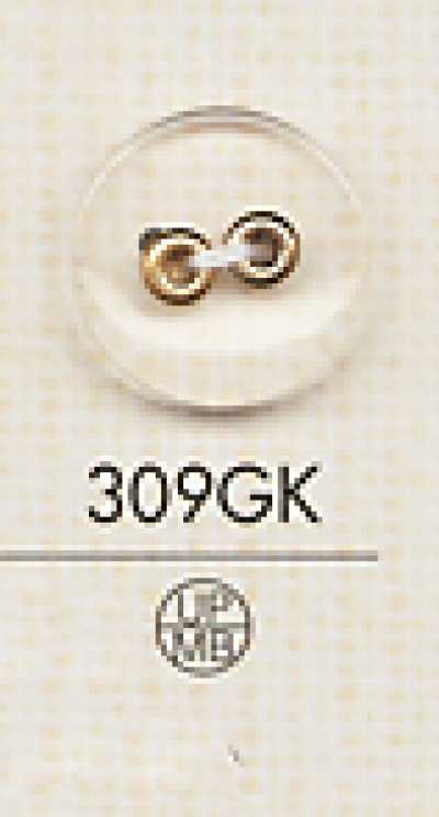 309GK Bouton en plastique simple à deux trous